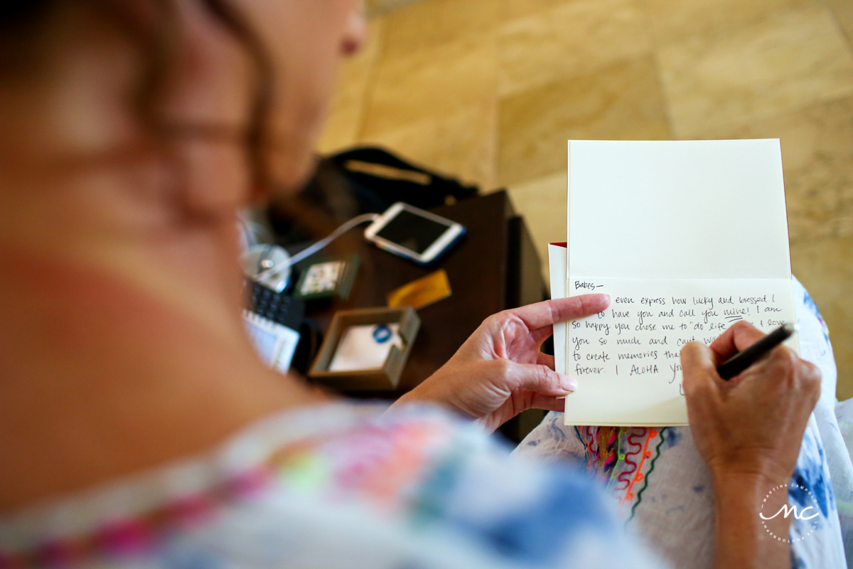 Bride getting ready for Blue Diamond Luxury Boutique Hotel Wedding. Martina Campolo Photography