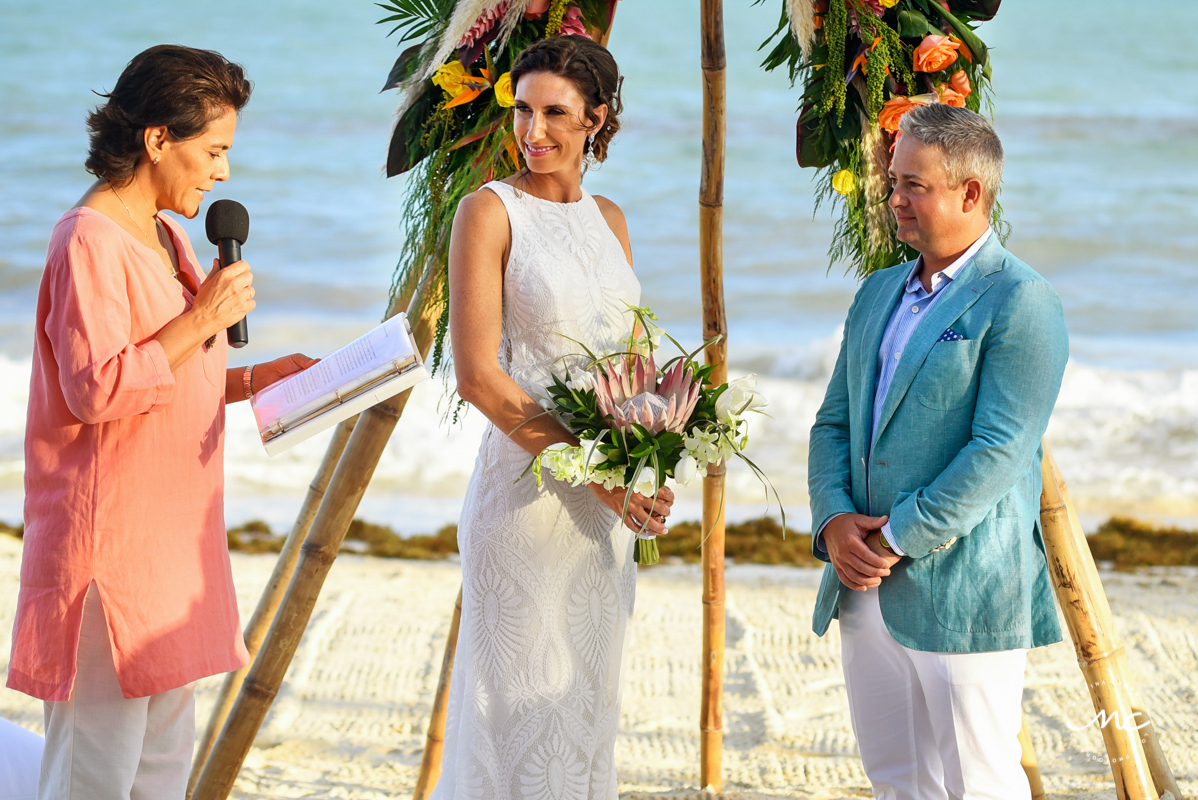 Blue Diamond Luxury Boutique Hotel Beach Wedding in Mexico. Martina Campolo Photography