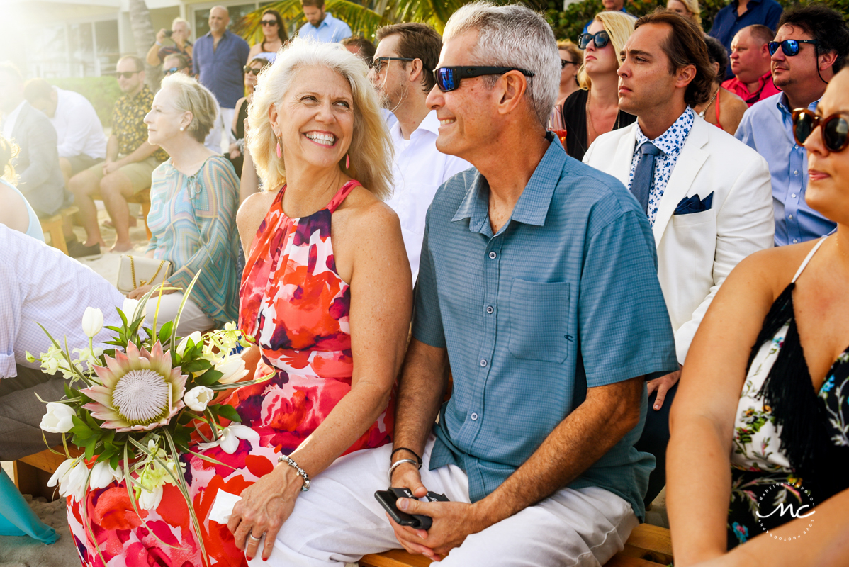 Intimate Blue Diamond Riviera Maya Beach Wedding in Mexico. Martina Campolo Photography