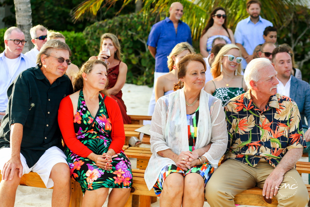 Intimate Blue Diamond Riviera Maya Beach Wedding in Mexico. Martina Campolo Photography