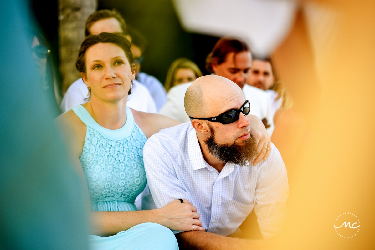 Intimate Blue Diamond Riviera Maya Beach Wedding in Mexico. Martina Campolo Photography