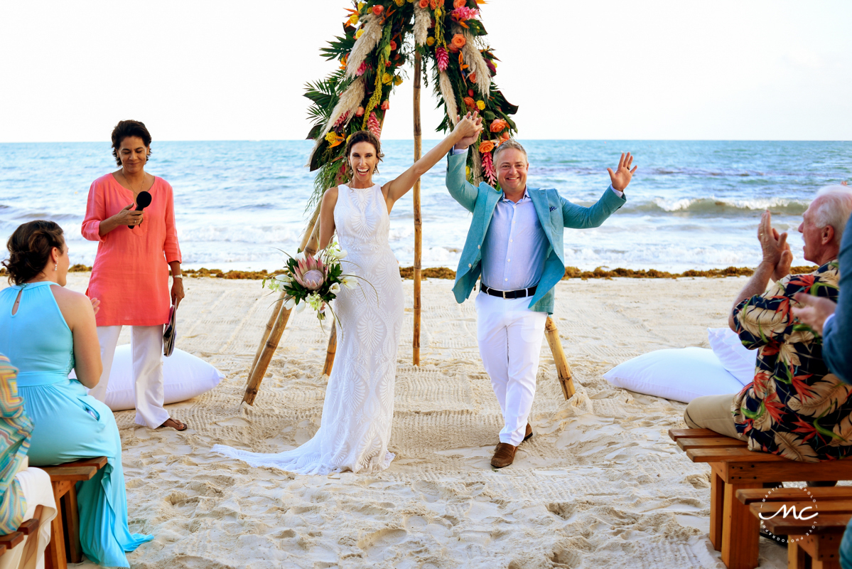 Blue Diamond Riviera Maya Beach Wedding in Mexico. Martina Campolo Photography