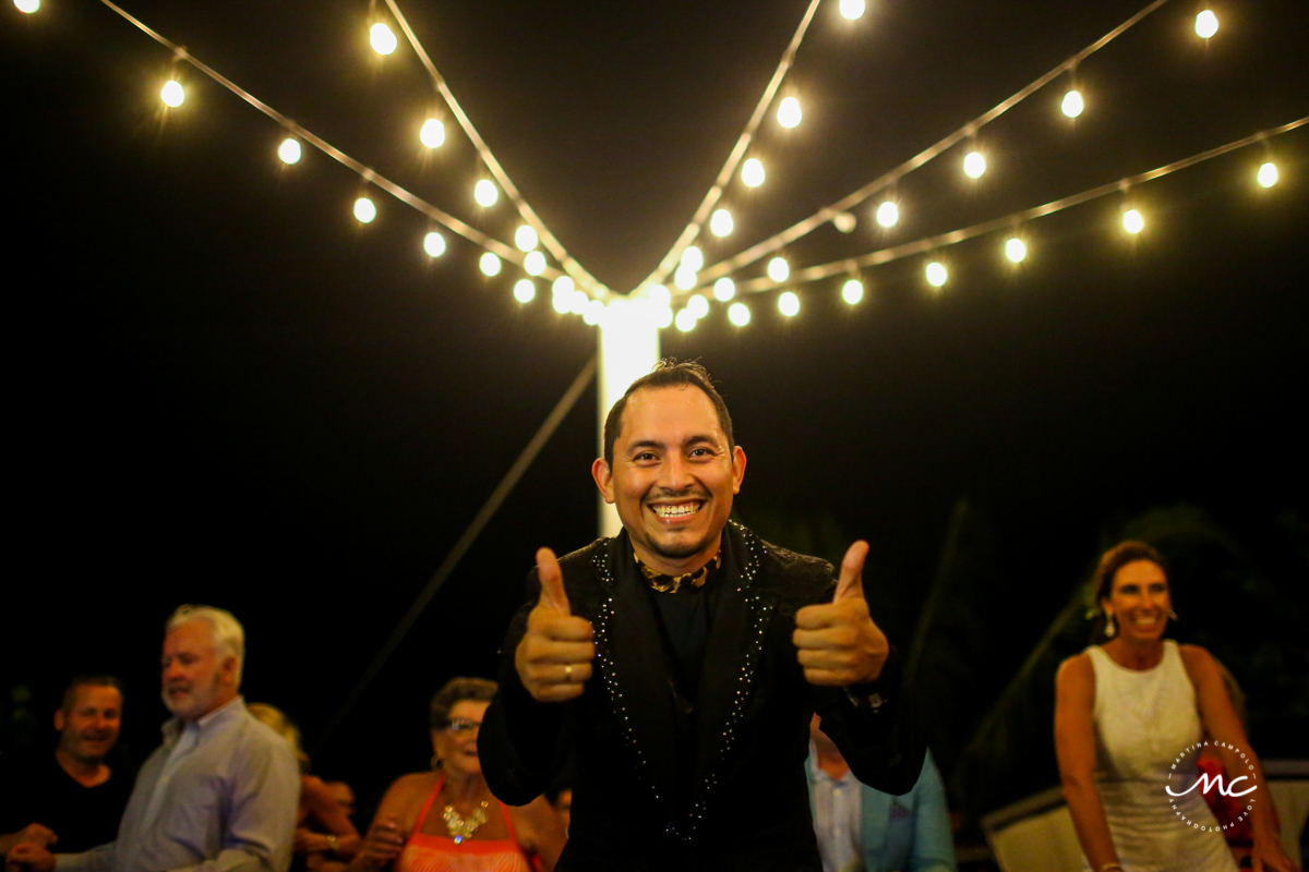 Wedding reception at Blue Diamond Luxury Boutique Hotel in Mexico. Martina Campolo Photography