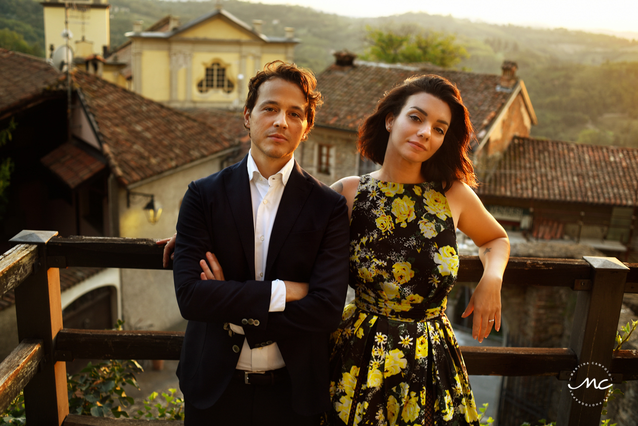 Sunset Engagement at Castello di Trisobbio Italy. Martina Campolo Photography