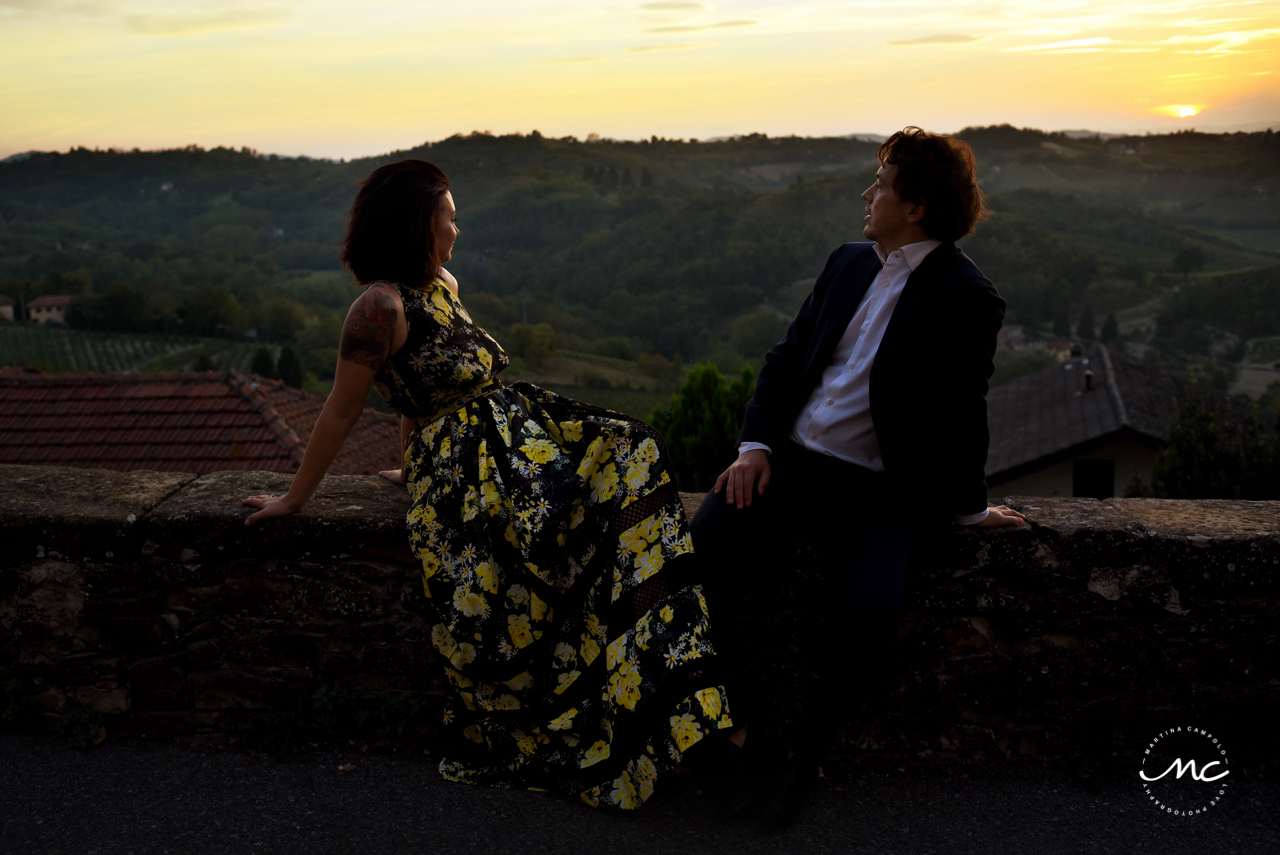 Castello di Trisobbio Engagement Session in Italy. Martina Campolo Photography