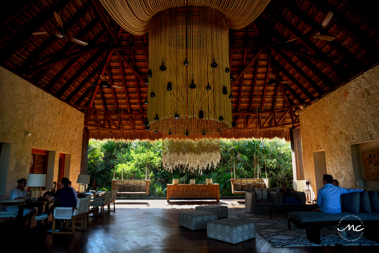 Chable Maroma lobby area in Mexico. Martina Campolo Photography