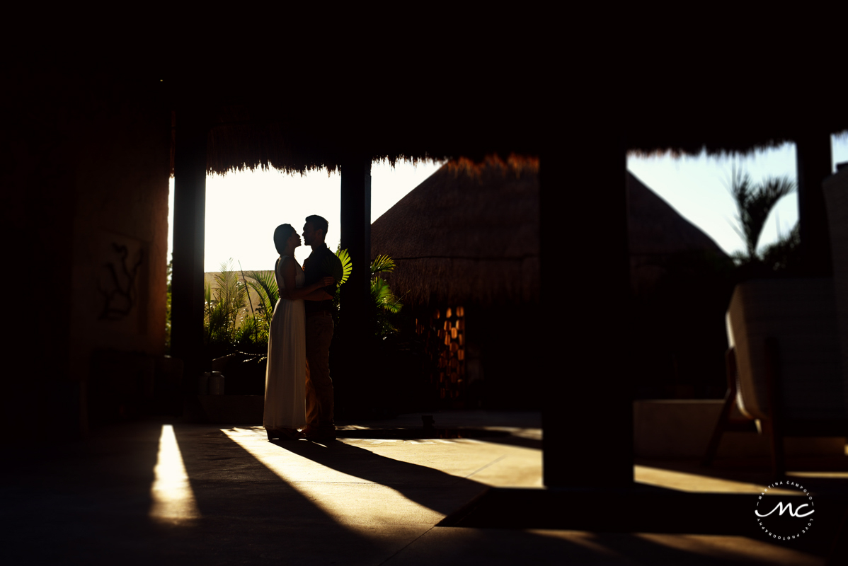 Bride and groom portraits at Chable Maroma, Riviera Maya, Mexico. Martina Campolo Photography