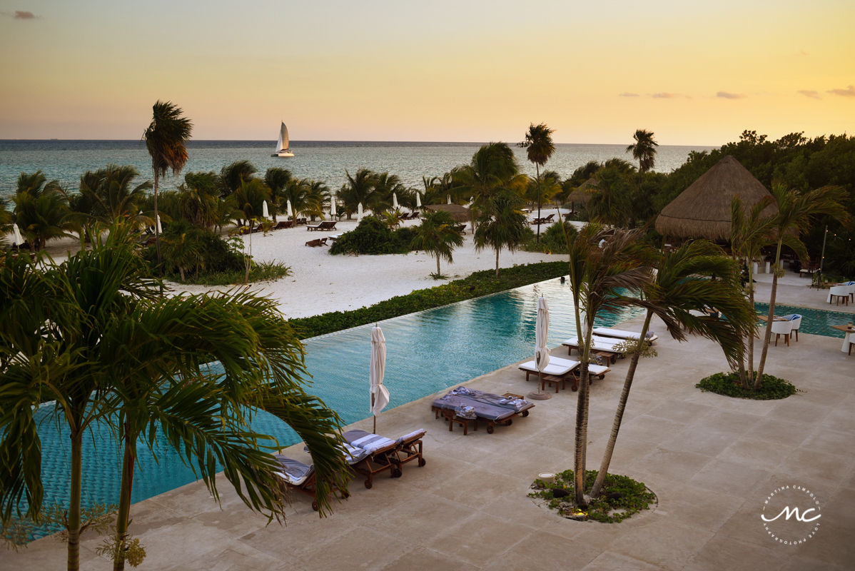 Dreamy sunset views at Chable Maroma, Riviera Maya, Mexico. Martina Campolo Photography