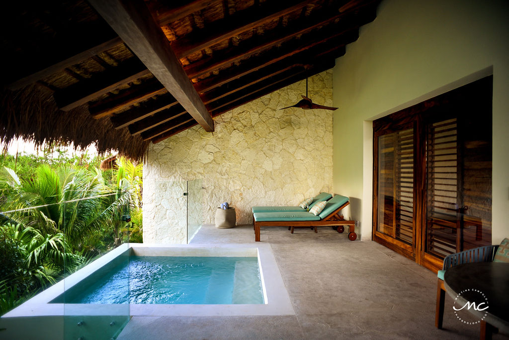 Private pool at Chable Maroma Suites in Mexico. Martina Campolo Photography