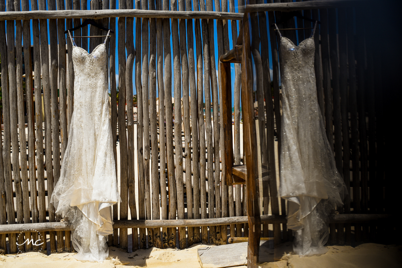 Wedding Dress at The Royal Playa del Carmen, Mexico. Martina Campolo Photography