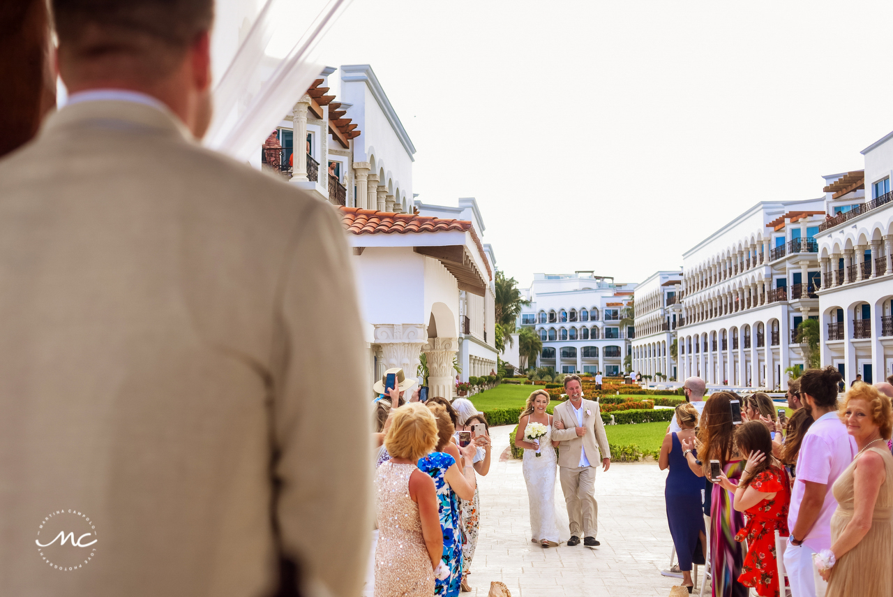 Here comes the bride. The Royal Playa del Carmen Wedding. Martina Campolo Photography