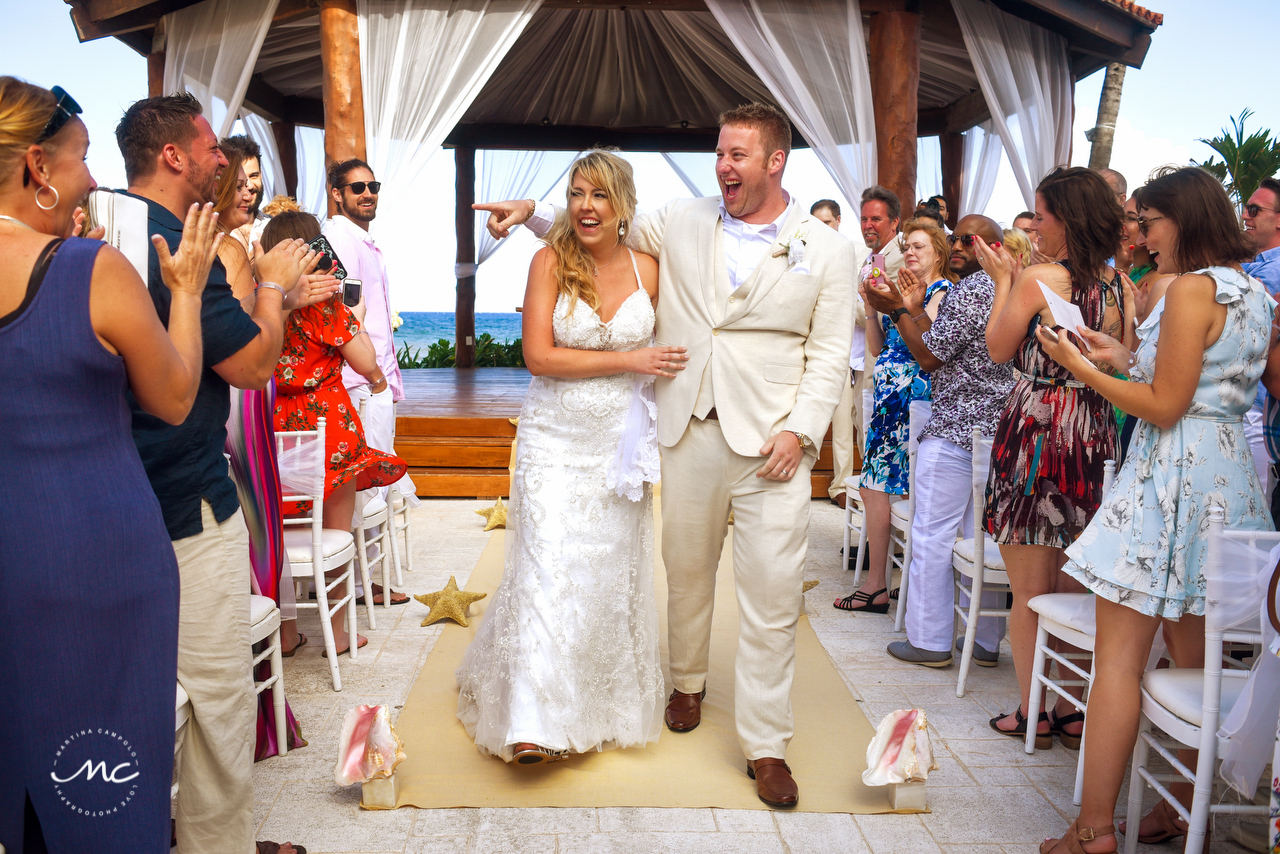 Newlyweds. The Royal Playa del Carmen Wedding. Martina Campolo Photography