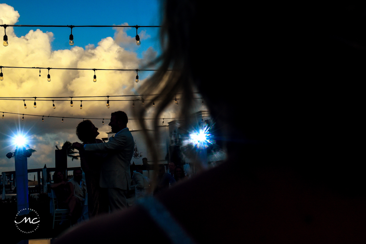 Bride and groom first dance. The Royal Playa del Carmen Wedding. Martina Campolo Photography