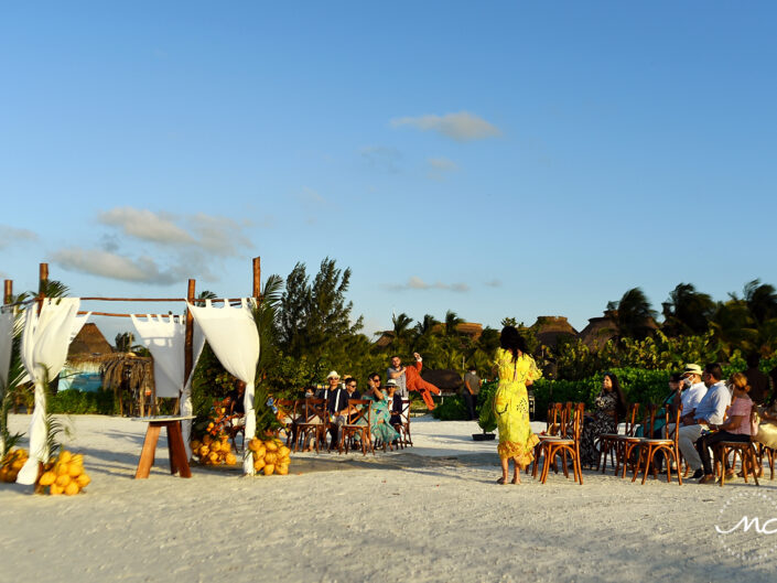 Intimate Gay Wedding in Villas Palapas de Mar Holbox Mexico by Martina Campolo Photography