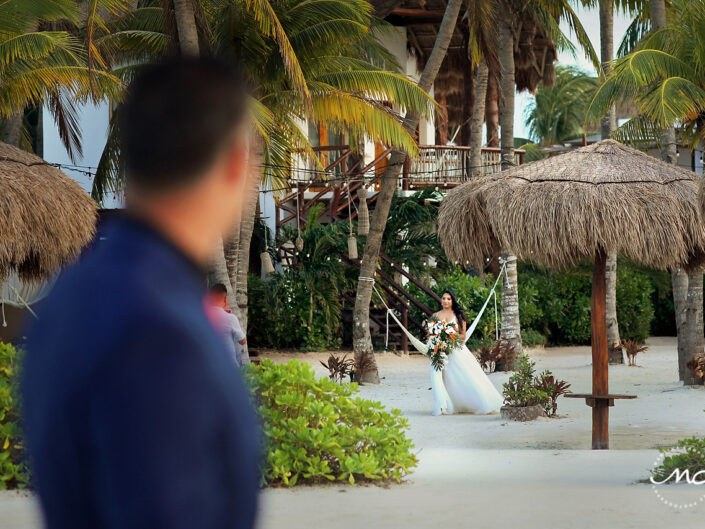 Intimate Gay Wedding in Villas Palapas de Mar Holbox Mexico by Martina Campolo Photography