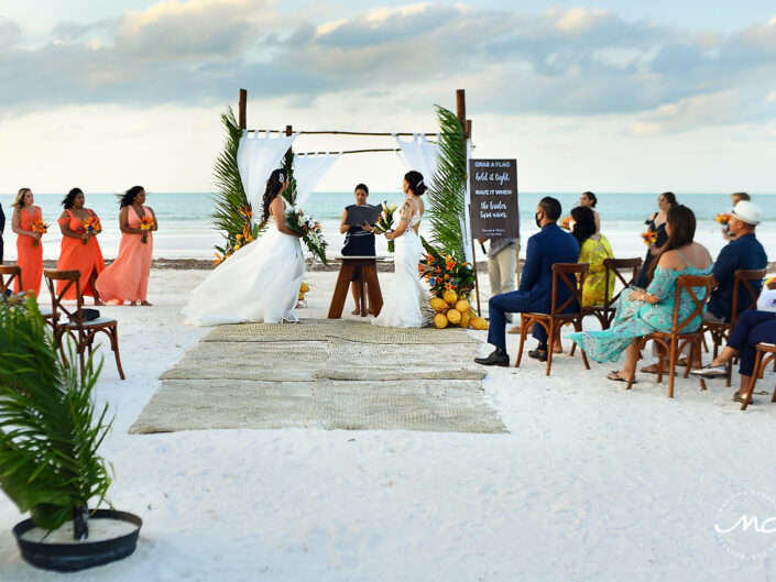 Intimate Gay Wedding in Villas Palapas de Mar Holbox Mexico by Martina Campolo Photography