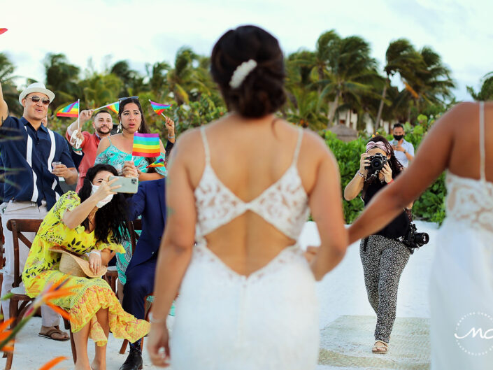 Intimate Gay Wedding in Villas Palapas de Mar Holbox Mexico by Martina Campolo Photography