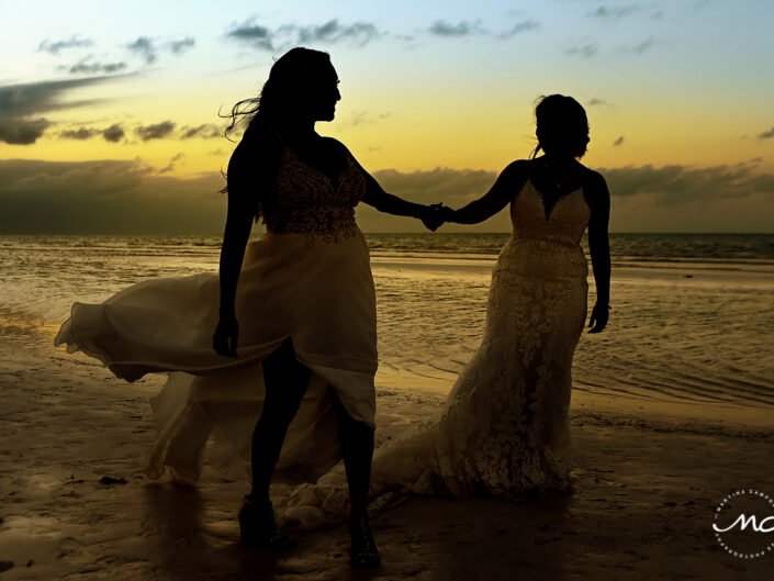 Intimate Gay Wedding in Villas Palapas de Mar Holbox Mexico by Martina Campolo Photography