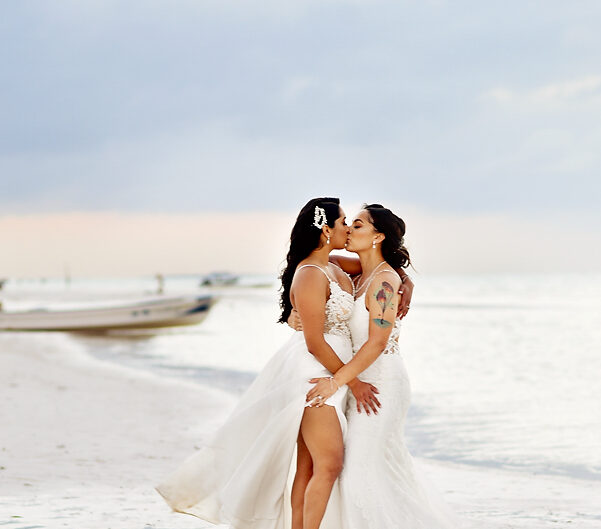 Intimate Gay Wedding in Villas Palapas de Mar Holbox Mexico by Martina Campolo Photography