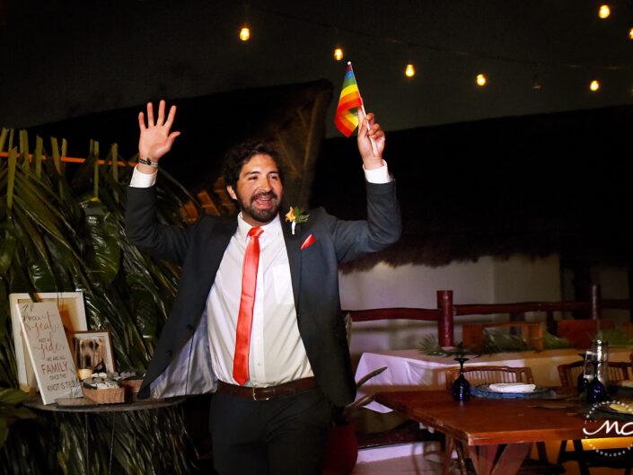 Intimate Gay Wedding in Villas Palapas de Mar Holbox Mexico by Martina Campolo Photography
