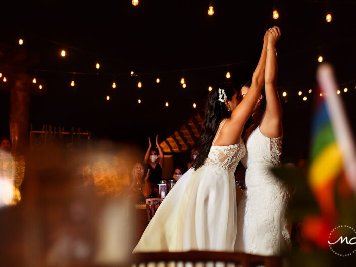 Intimate Gay Wedding in Villas Palapas de Mar Holbox Mexico by Martina Campolo Photography