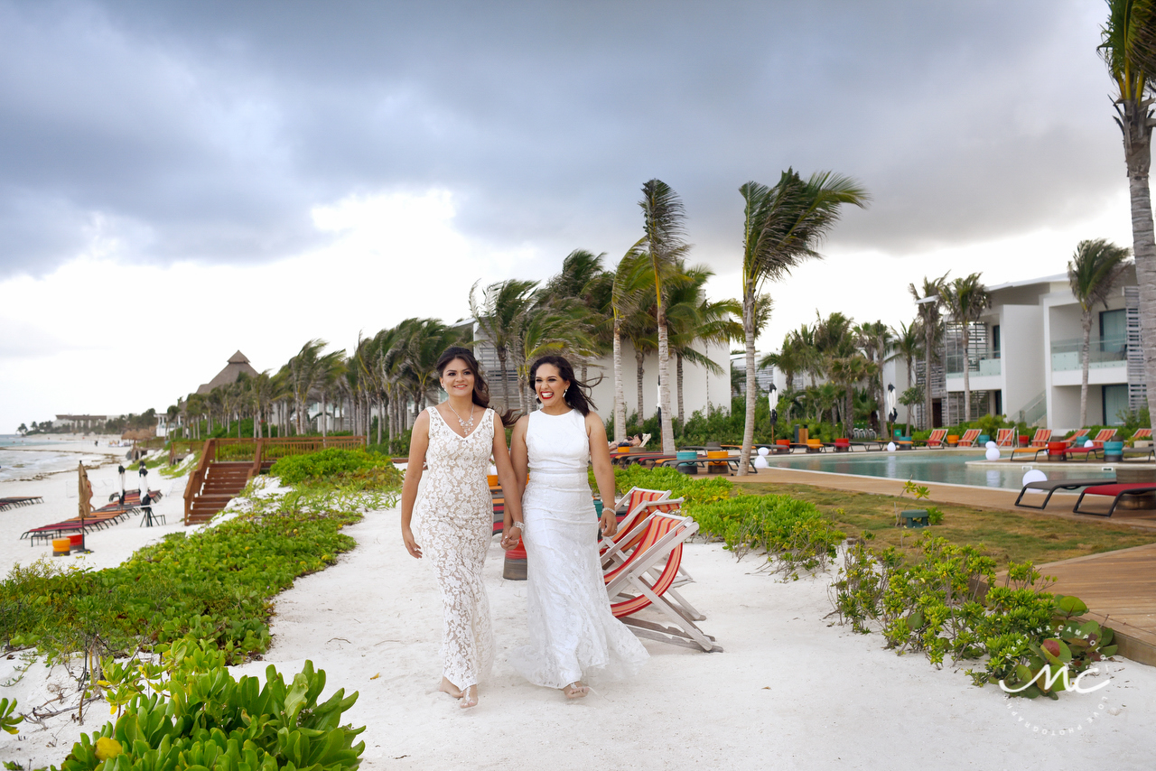 LGBT Wedding at Andaz Mayakoba, Riviera Maya, Mexico. Martina Campolo Photography