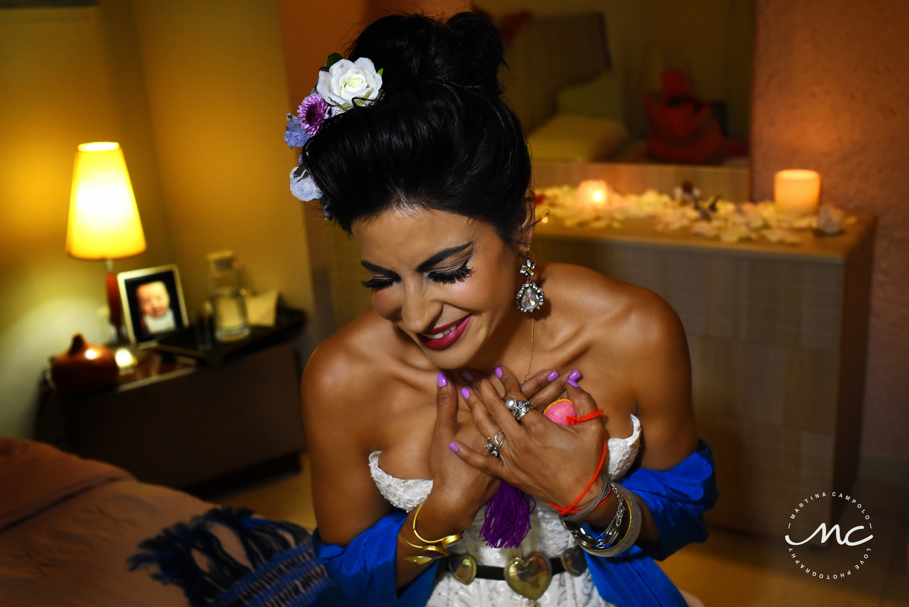 Sol Tamargo, mexican bride. Martina Campolo Riviera Maya Wedding Photographer