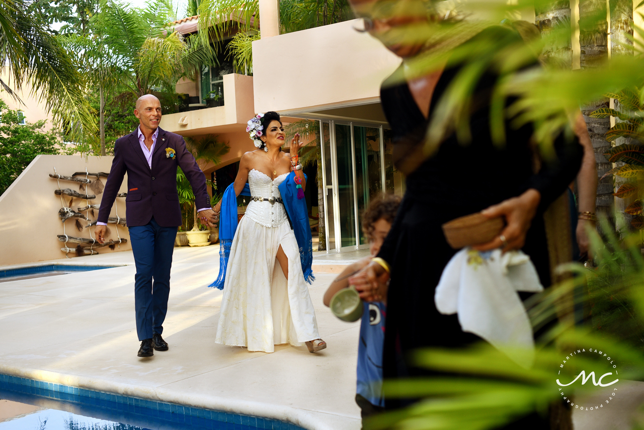 French Groom and Mexican Bride. Puerto Aventuras Wedding by Martina Campolo Photography