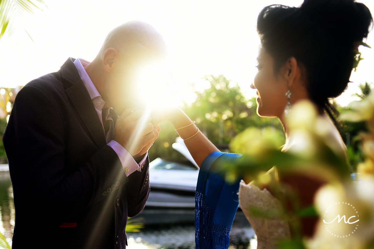 French Groom and Mexican Bride. Puerto Aventuras Wedding by Martina Campolo Photography