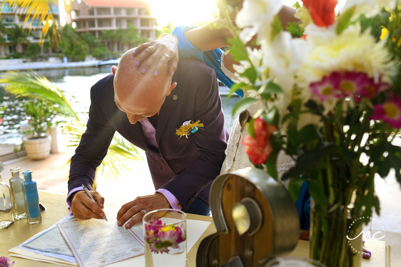 Intimate Mexican Villa Destination Wedding in Puerto Aventuras, Mexico. Martina Campolo Photography