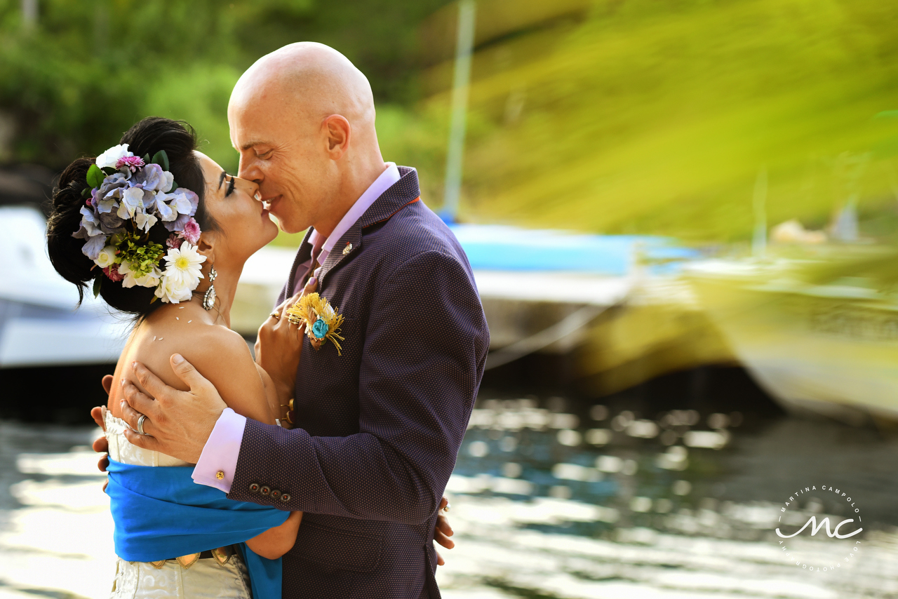 Sol and David's wedding in Puerto Aventuras, Mexico by Martina Campolo Photographer