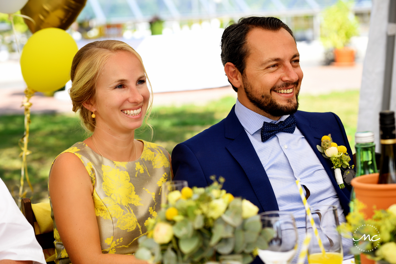 Bride and groom, Heidelberg Castle Wedding in Germany. Martina Campolo Photography