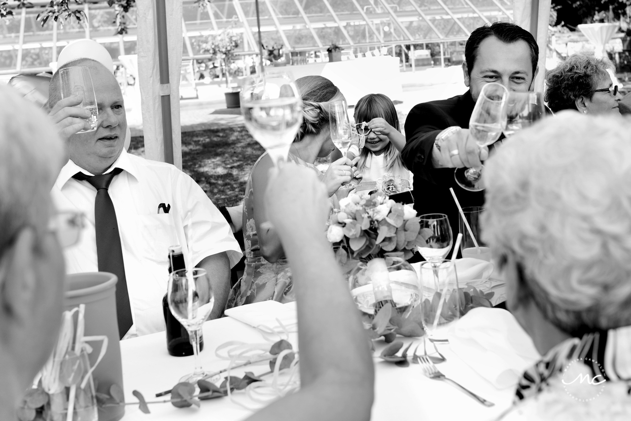 Wedding toast. Intimate Heidelberg Wedding in Germany. Martina Campolo Photography