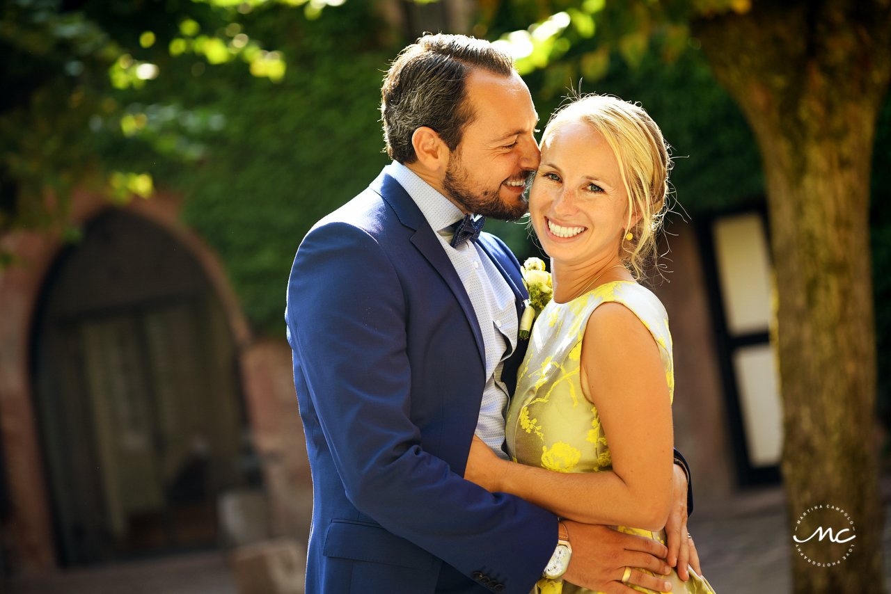 Heidelberg Castle Wedding. Bride and groom portraits. Martina Campolo Photography