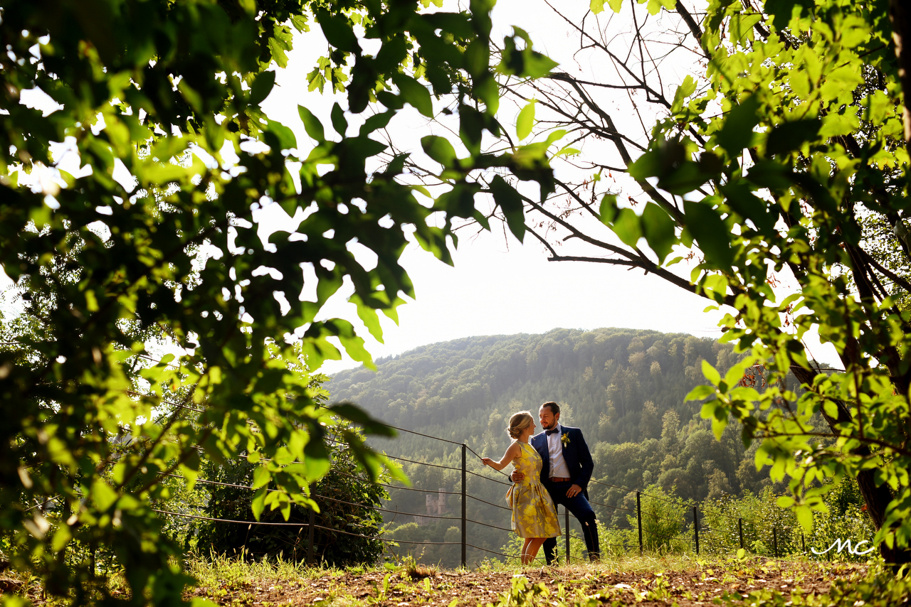 Bride and groom portraits, Heidelberg Castle Wedding in Germany. Martina Campolo Photography