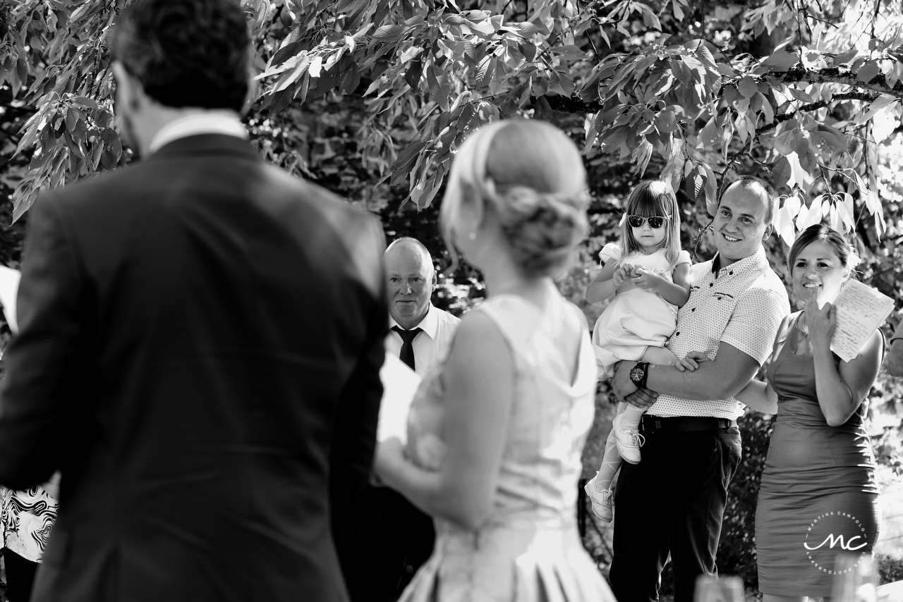 Bride and groom speeches. Intimate Heidelberg Wedding in Germany. Martina Campolo Photography