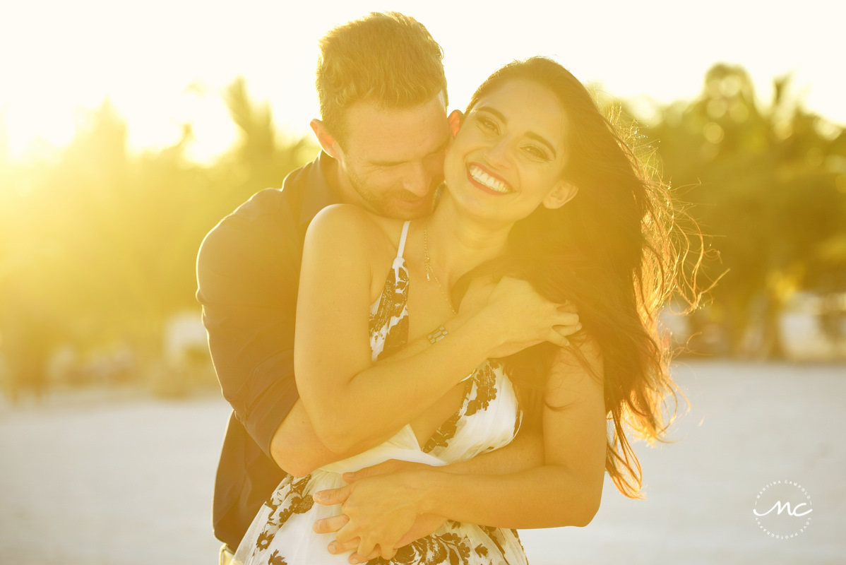 Chable Maroma Engagement Session. Martina Campolo Photography