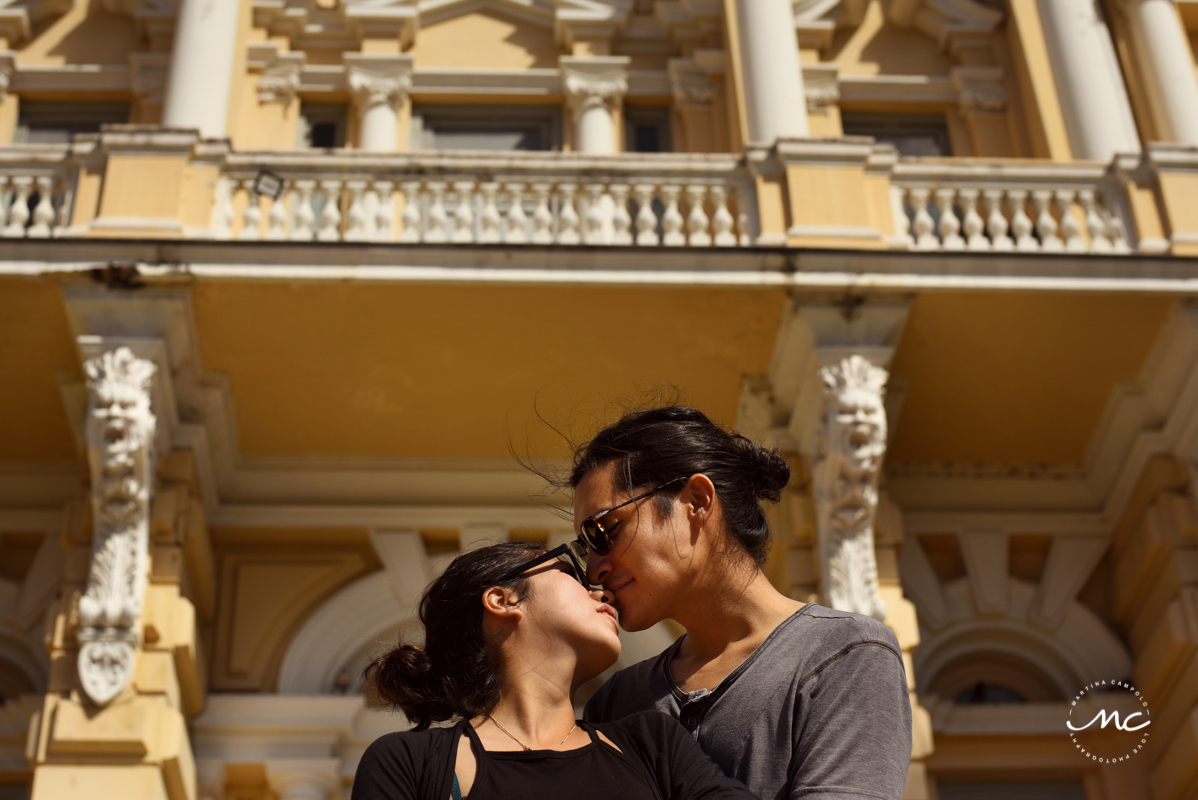 Colorful engagement session in Merida, Yucatan Mexico. Martina Campolo Photography