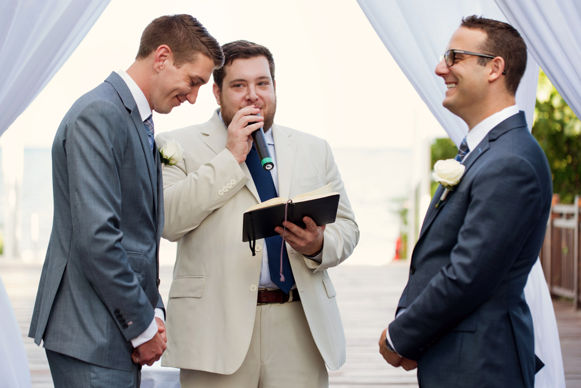 Beautiful wedding ceremony moment by Martina Campolo LGBTQ Wedding Photography in Mexico