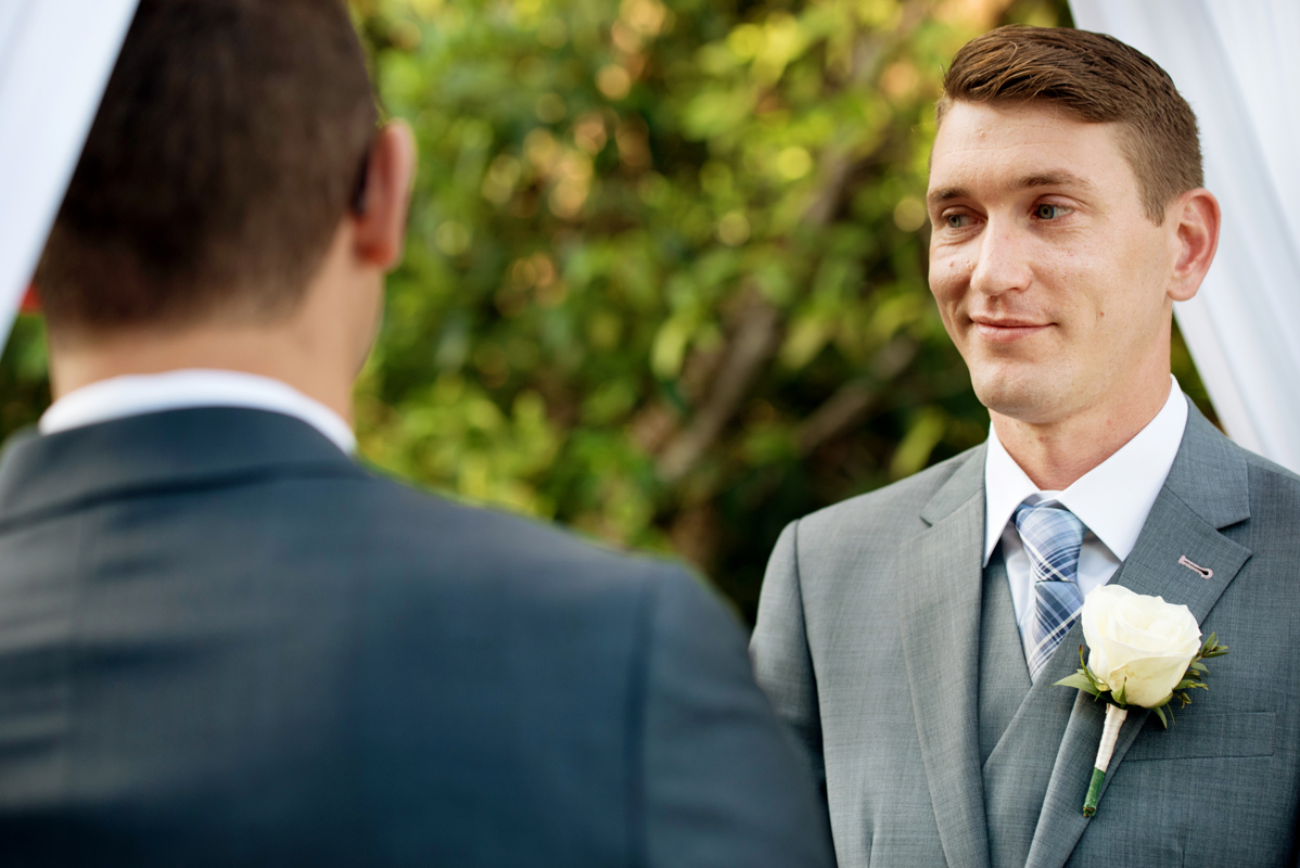 Wedding ceremony moment by Martina Campolo Jewish Wedding Photography in Playa del Carmen, Mexico