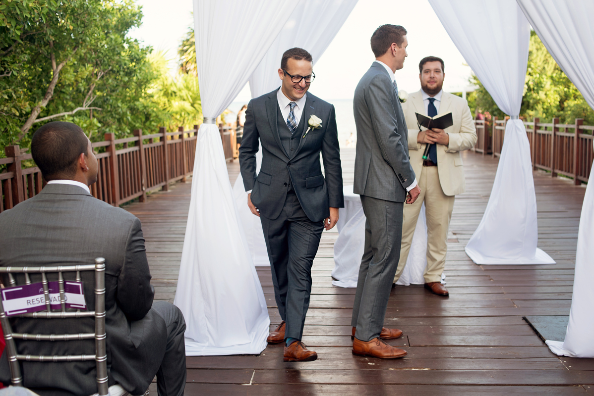 Jewish gay destination wedding by Martina Campolo Photography at Paradisus Playa del Carmen, Mexico