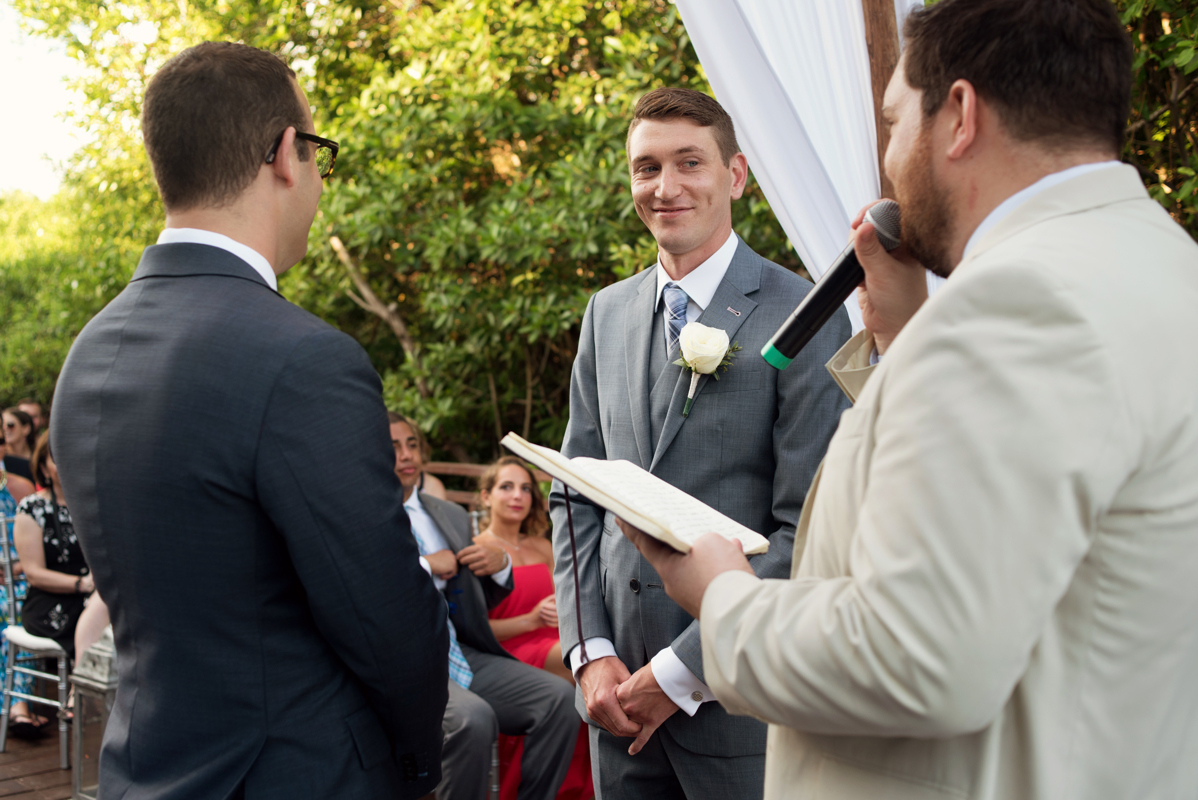 Jewish gay destination wedding at Gabi Bridge, Paradisus Playa del Carmen. Martina Campolo Photography