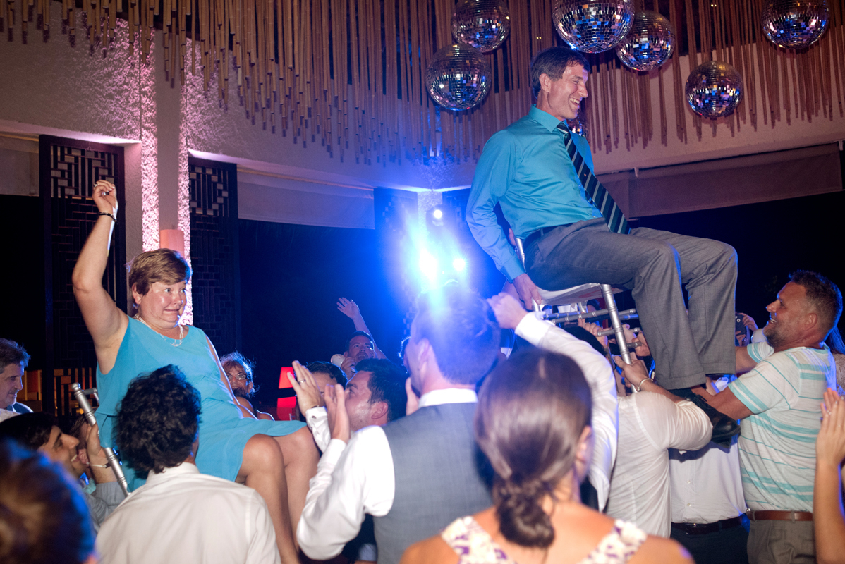 Jewish wedding reception at Paradisus Playa del Carmen, Mexico by Martina Campolo Photography