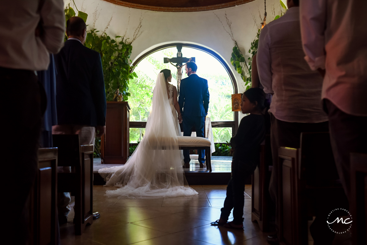 Catholic Church Wedding in Playa del Carmen, Mexico. Martina Campolo Photography