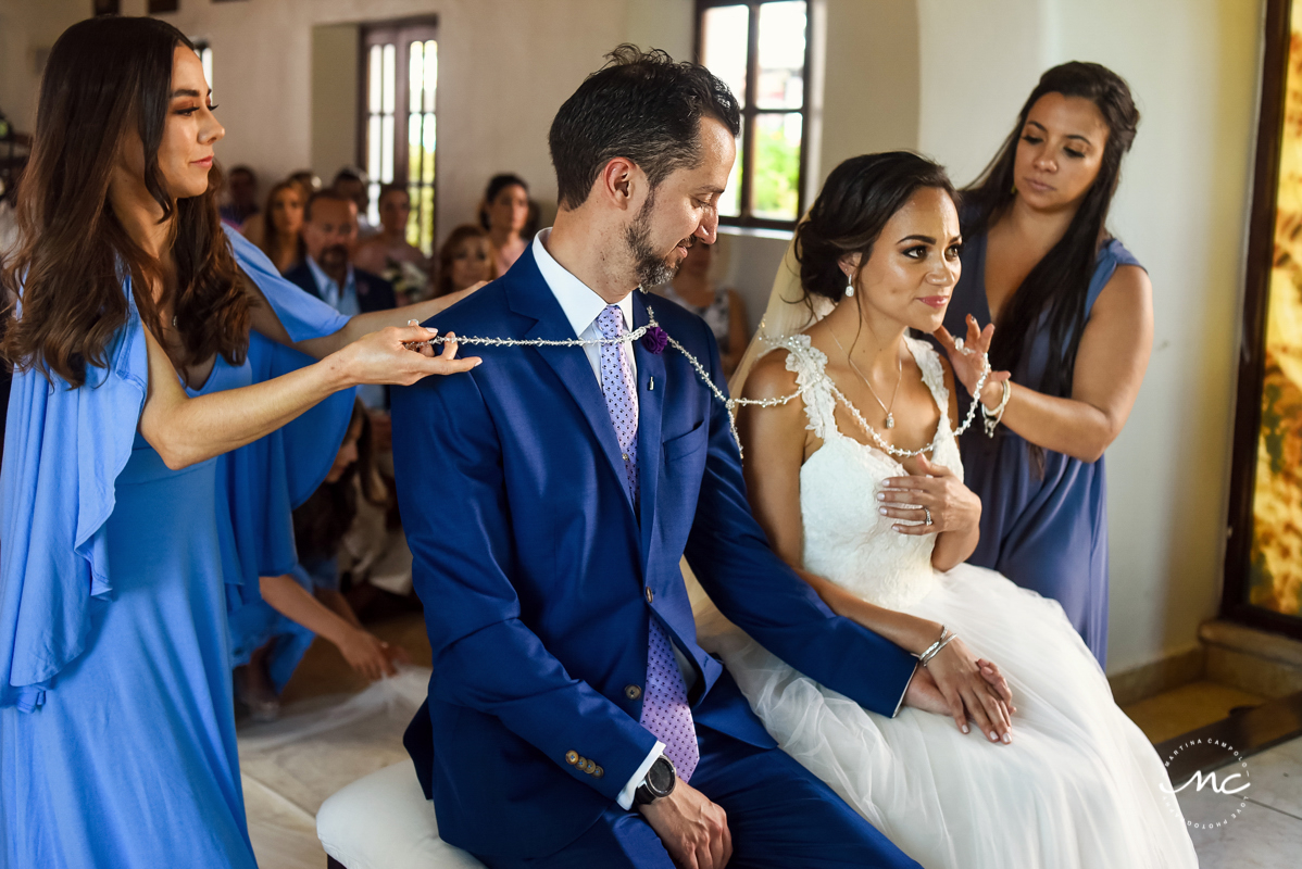 Church wedding in Playa del Carmen, Mexico. Martina Campolo Photography