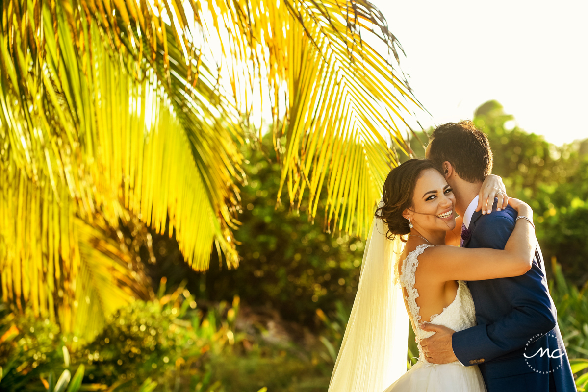 Destination bride and groom portraits at Blue Venado Beach Wedding in Mexico. Martina Campolo Photography