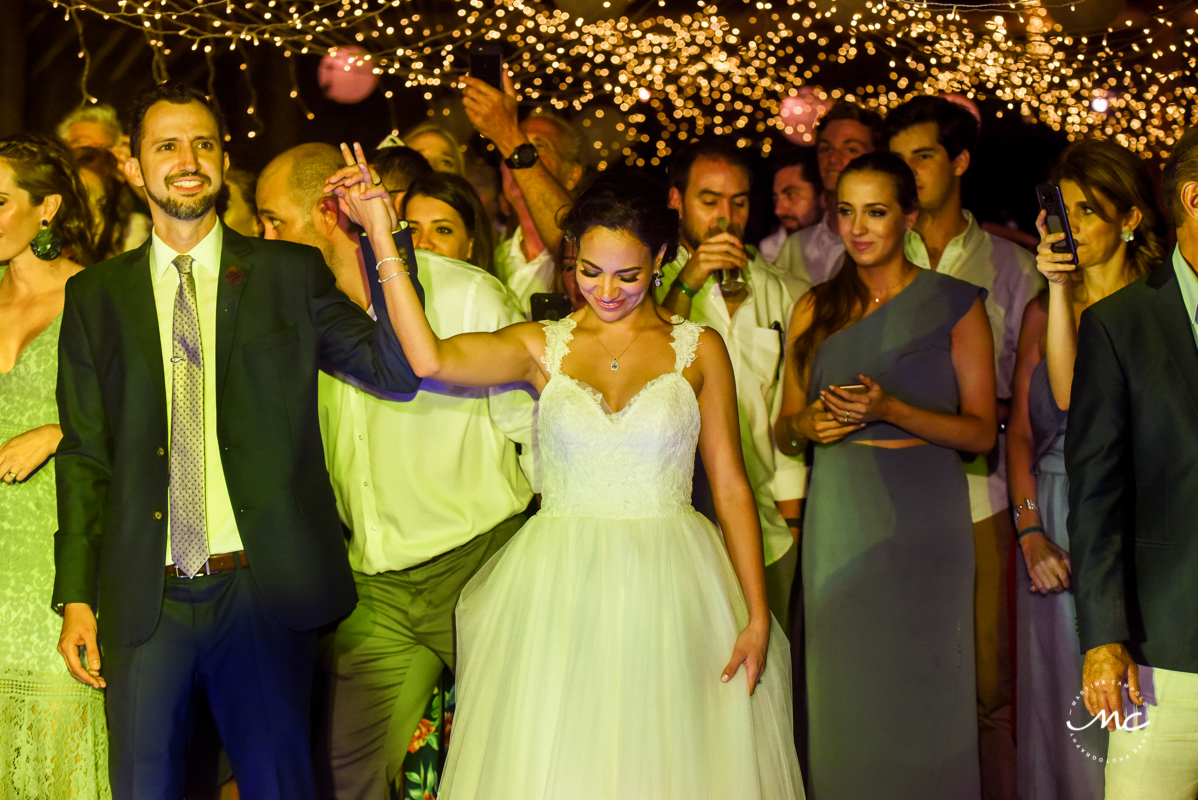 Blue Venado Wedding Reception in Playa del Carmen, Mexico by Martina Campolo Photography