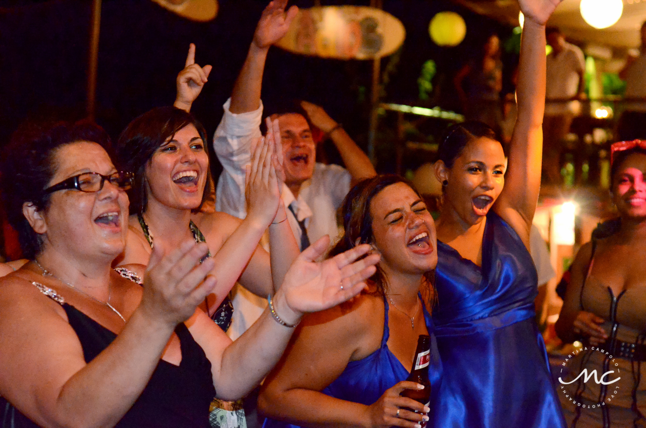 Wedding reception at Beach Bums, Costa Rica. Martina Campolo Photography