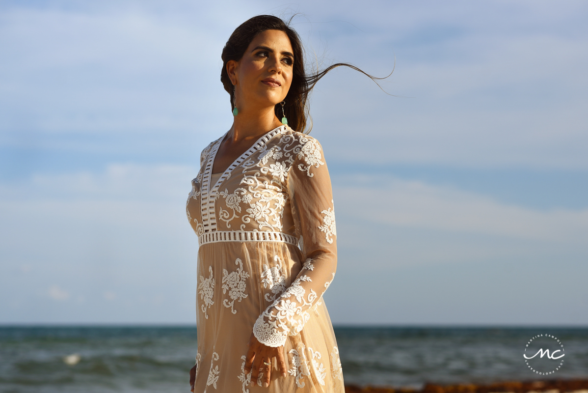 Beach portraits in Playa del Carmen, Mexico by Martina Campolo Photography