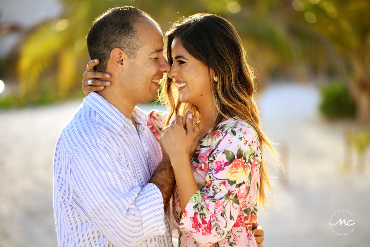 Anniversary photoshoot for Sara Tamargo and Dani. Martina Campolo Riviera Maya Photography